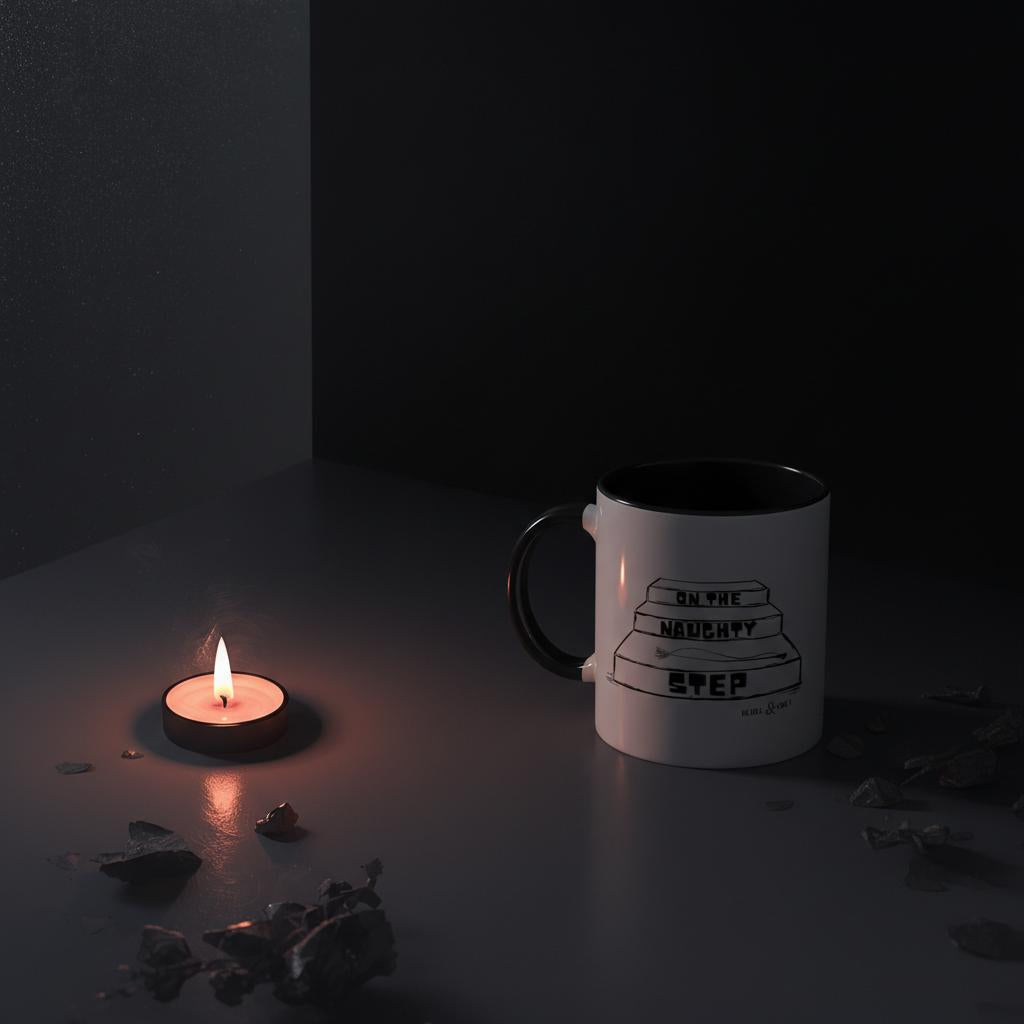 On the naughty step ceramic mug Rebel & Obey