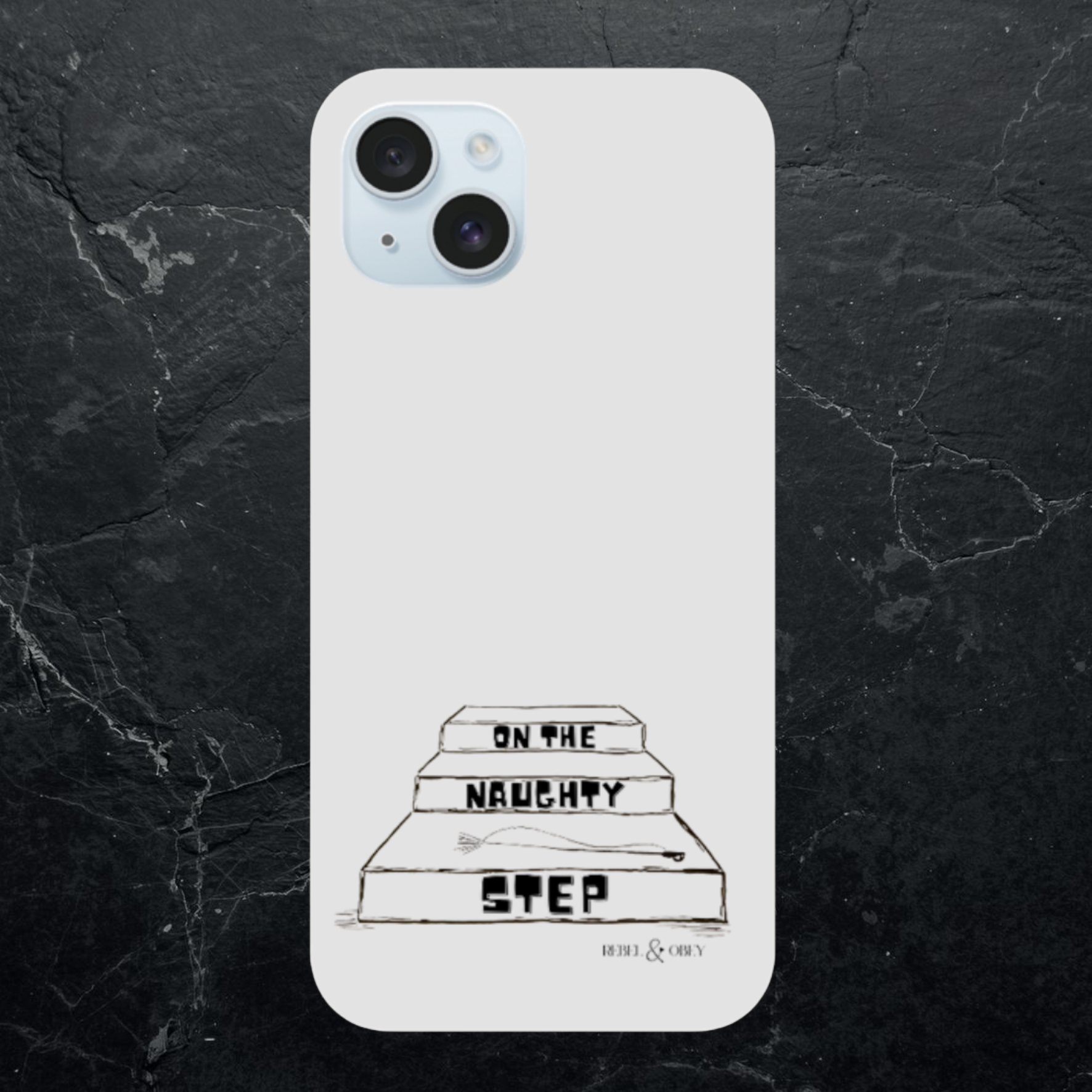 On the naughty step phone case Rebel & Obey